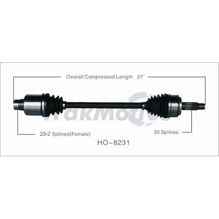 Surtrack Axle Cv Axle Shaft, Ho-8231 HO-8231